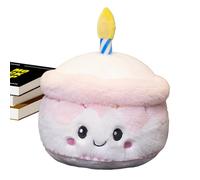 Birthday Cake Plush Toy - Cuddly Stuffed Doll for Comfort Play | Soft Cushion Throw Pillow, Women Children Sleeping Companion, Decorative Living Room and Sofa Accessory, Cozy Household Plush