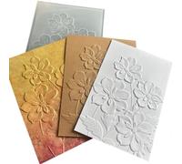 Birthday Cake, Stars Flowers 3D Textured Embossing Folders for Card Making,Paper Crafts ImpressionsTemplate for Scrapbooking(5 * 7inch)，03