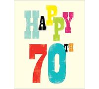 birthday card - 70th birthday - by the art file