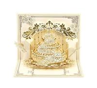 Birthday Card Beautiful Celebration Card Practical Family Gathering Paper Texture Suitable For Surprise Gifts Cake Birthday