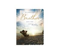 Birthday Card Brilliant Brother - 8 x 6 inches - Avant Garde Studios