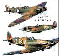 Birthday Card - (CM-080844) - Blank - Spitfires - From The Just Josh Range