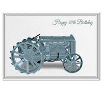 Birthday Card for 30th Birthday - Tractor Design - Special Farm Farming Farmers Greeting - Happy Best Wishes - Cool Unique Vector Art - Blank Inside - Unusual 1917 American Model F - Made in UK