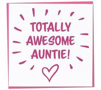 Birthday Card for Auntie, Totally Awesome Auntie, Auntie Card, Happy Birthday Auntie, Thank You Card for Auntie, Funny Card for Auntie
