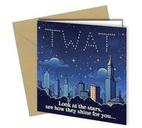 Birthday Card for Boyfriend or Girlfriend '| Funny Card for Husband or Wife 'Look at the Stars Greeting Card #376