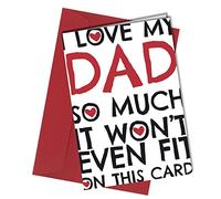 Birthday Card for Dad | Funny Fathers Day Card for Father I love my so Much #451
