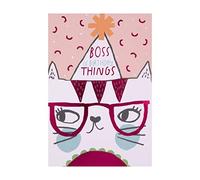 Birthday Card for Kids from Hallmark - Birthday Boss Cat Design