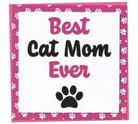 Birthday Card for Mom from the Cat, Best Cat Mom Ever, Mothers Day Gift from Pet, Funny Card for Animal Lover, Funny Feline Mommy Gift, 148mm