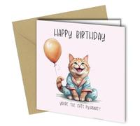 Birthday Card for Mum, Sister, Aunty, Granda, Friend, You're the cats pyjamas, Blank Inside #1713