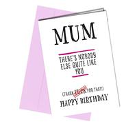Birthday Card for MUM/Theres nobody else like you/Funny Rude Happy Birthday to Mum #1325