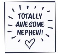 Birthday Card for Nephew, Totally Awesome Nephew, Nephew Card, Happy Birthday Nephew, Thank You Card for Nephew, Funny Card for Nephew