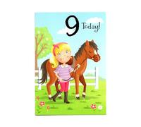 Birthday Card for Nine (9) Year Old Girl - Free Post (UK)