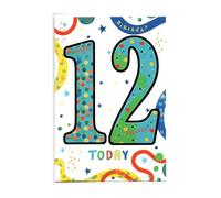 Birthday Card for Twelve 12th (12) Year Old Boy.