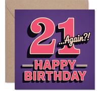 Birthday Card for Women and Men, Twenty One