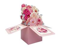 Birthday Card for Women - Elegant 3D Pop Up Floral Greeting Card with Envelope | Eco-Friendly FSC Certified Paper | Gift for Mum, Sister, Friend