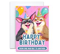 Birthday Card for Women, Gift Card for Her, Mum, Grandma, Wife, Daughter, Girl, Sister, Aunt, Sister in law. : From One Old Bat to Another.
