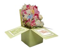 Birthday Card for Women - Pop Up 3D Greeting Card with Envelope, Eco-Friendly FSC Certified Paper, Perfect 60th Birthday Gifts for Mum/Sister/Wife