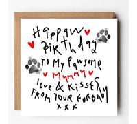Birthday Card from Dog, Written by Dog, Card for Mum, from Fur Baby, from Furry Baby