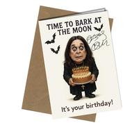 Birthday Card - Funny Caricature with Printed Autograph | Rock Music Memorabilia, Heavy Metal Present for Ozzy Fans No1951