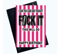 Birthday Card Funny Rude Cheeky Adult Joke Cards Happy Birthday Banter PC1086