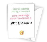 Birthday Card Grandson Funny Happy Rude Joke Child Boy for Son in Law Phone 274