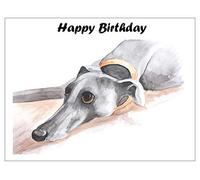 Birthday Card Greyhound Whippet Lurcher Birthday Cards Italian Dog Gift