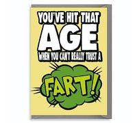 Birthday Card Mum Dad Aunt Uncle Brother Sister Old Card Funny Rude Love Joke Present - Fart C1