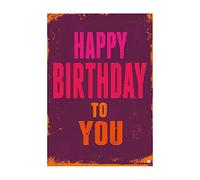 Birthday Card (Neutral), Unusual Birthday Card with Music, Slogan and Moving Elements - Includes Envelope - 14.8 x 21 cm