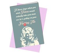 BIRTHDAY CARD or FRIENDSHIP CARD Dolly Parton Jolene Funny Rude Cheeky #827