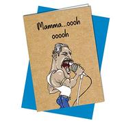 BIRTHDAY CARD or MOTHERS DAY CARD Rude/Funny Cheeky Joke Freddie Mercury Queen Mamma #942