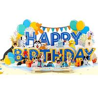 Birthday Card Pop Up | 3D Happy Birthday Greeting for Women Wife Mom Grandma Daughter (Size 15x20 cm - Happy BD Dogs)