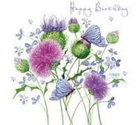 Birthday Card Scottish Thistle Birthday Card By Pizazz Nigel Quiney