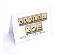 Birthday Card (Scrabble) (92nd Birthday Card)
