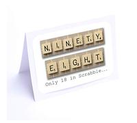 Birthday Card (Scrabble) (98th Birthday Cards)