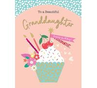 Birthday Card, To A Beautiful Grandaughter - 8 x 6 inches - Piccadilly Greetings
