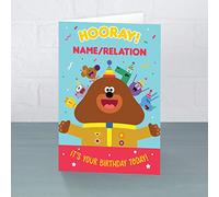 Birthday Card & Wrapping Paper, Personalise the Front of this Card, Hey Duggee Birthday Gifting Bundle, Includes 1 Birthday Card, 2 Sheets of Wrapping Paper and 2 Gift Tags