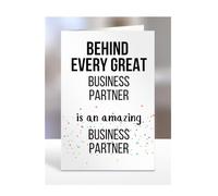 Birthday cards for Business Partner from Business Partner, Gifts for Him, Her, Men, Women, Presents for Christmas, Behind Every Great An Amazing, Cute, A5-255a_94