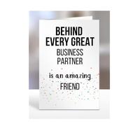 Birthday cards for Business Partner from Friend, Gifts for Him, Her, Men, Women, Presents for Christmas, Behind Every Great An Amazing, Cute, A5-255a_95