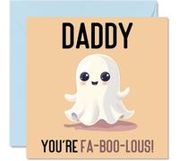 Fathers Day Cards for Daddy - Fa-Boo-Lous - Funny Happy Birthday Card for Daddy from Son Daughter, Father's Day Card Father, 145mm Joke Greeting Cards Men Him