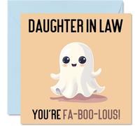 Birthday Cards for Daughter in Law - Fa-Boo-Lous - Funny Happy Birthday Card for Daughter-in-law from Mum Dad in Law, Daughter Gifts, 145mm Joke Greeting Cards Women Her