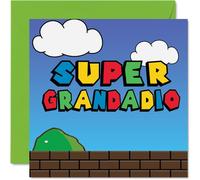 Birthday Cards for Grandad - Super Grandadio - Funny Happy Birthday Card for Grandad from Grandson Granddaughter, 145mm Joke Greeting Cards Men Him