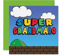 Birthday Cards for Grandma - Super Grandmaio - Funny Happy Birthday Card for Grandma from Grandson Granddaughter, Gran Gifts, 145mm Joke Greeting Cards Women Her
