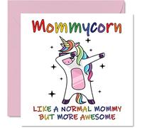 Mothers Day Cards for Mommy - Mommycorn - Mommy Birthday Card from Daughter Son, Happy Mommy, Mom Unicorn Card, 145mm Seasonal Mothers Day Mama Mammy Mummy Funny Greeting Cards
