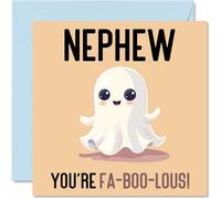 Birthday Cards for Nephew - Fa-Boo-Lous - Funny Happy Birthday Card for Nephew from Uncle Auntie Aunt, 145mm Joke Greeting Cards Men Him