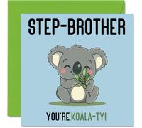 Birthday Cards for Step Brother, Koala-Ty
