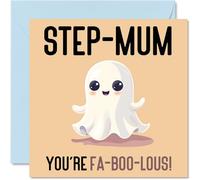 Birthday Cards for Step Mum, Fa-Boo-Lous