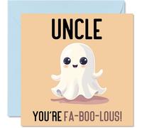Birthday Cards for Uncle - Fa-Boo-Lous - Funny Happy Birthday Card for Uncle from Nephew Niece, 145mm Joke Greeting Cards Men Him