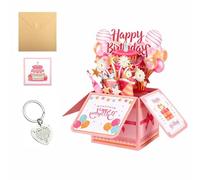 Birthday Cards for Women Happy Birthday Pop up Card | 10.24×7.83×7.83in Luxurious 3D Pop-up Cards DIY Gift Idea for Women, Mom, Daughter, Grandma, Aunt, Sister & Friends