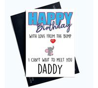 Birthday Cards from The Bump Happy Birthday Daddy Can't Wait to Meet You PC1000