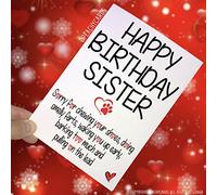Birthday Cards from The Dog, Funny Card from The Dog Dog Card, Sister Birthday Card Thanks Sister, Novelty Cards Family Pet Cards Fun PC272